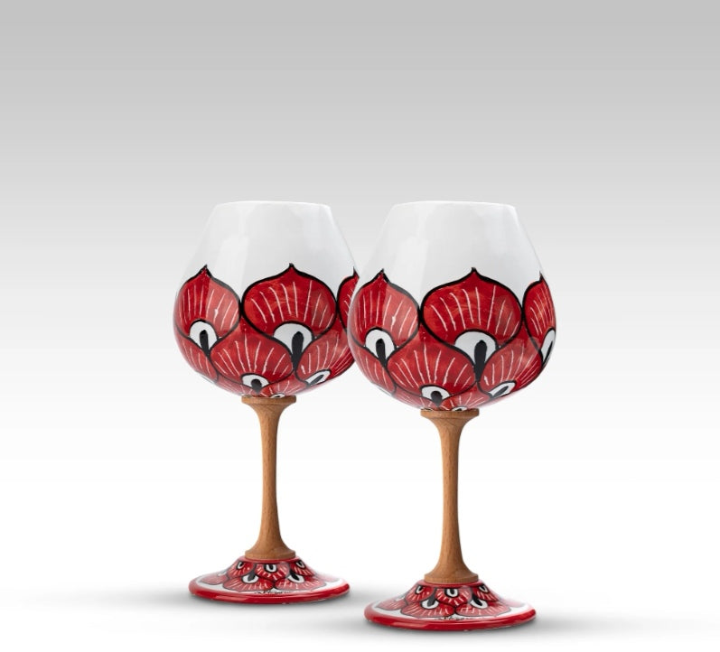 Coppia Calici di Ceramica