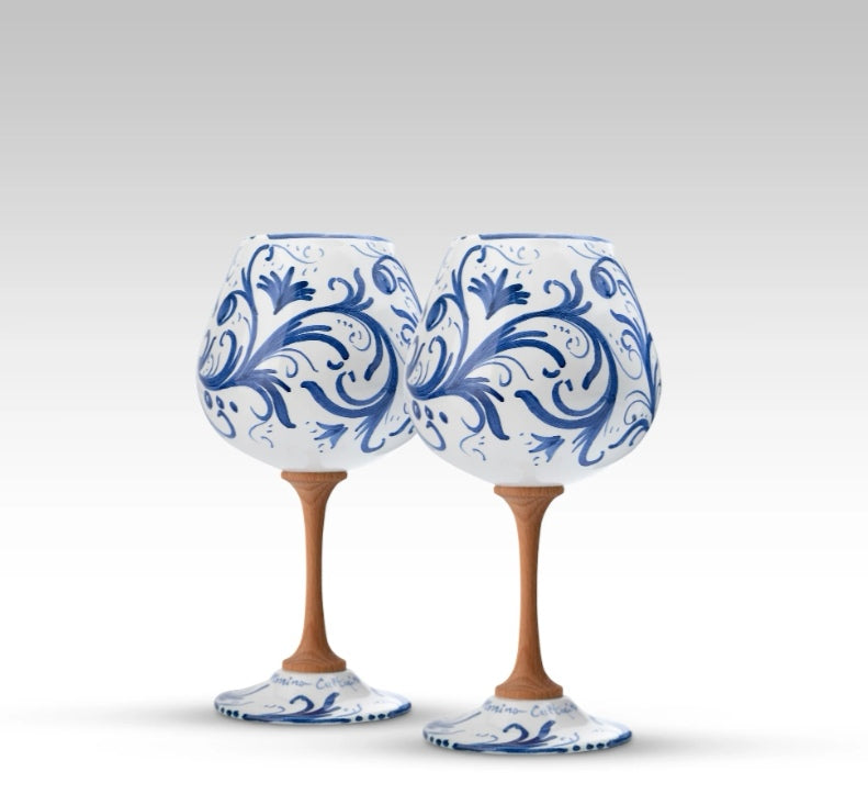 Coppia Calici di Ceramica