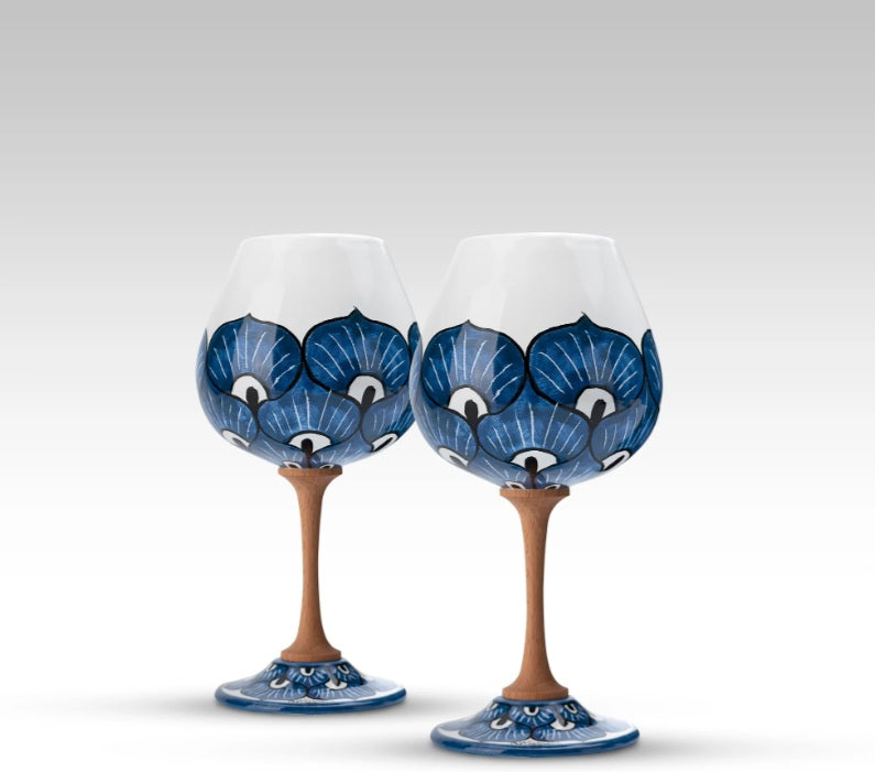 Coppia Calici di Ceramica